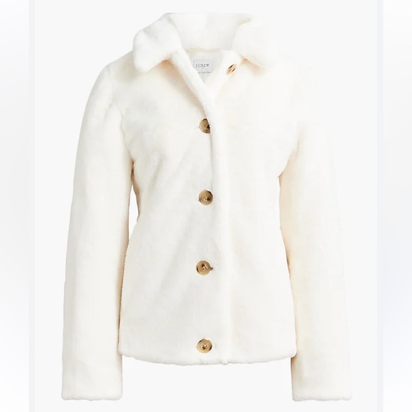 J. Crew Factory Jackets & Blazers - J. Crew Factory Faux Fur Coat Size 6